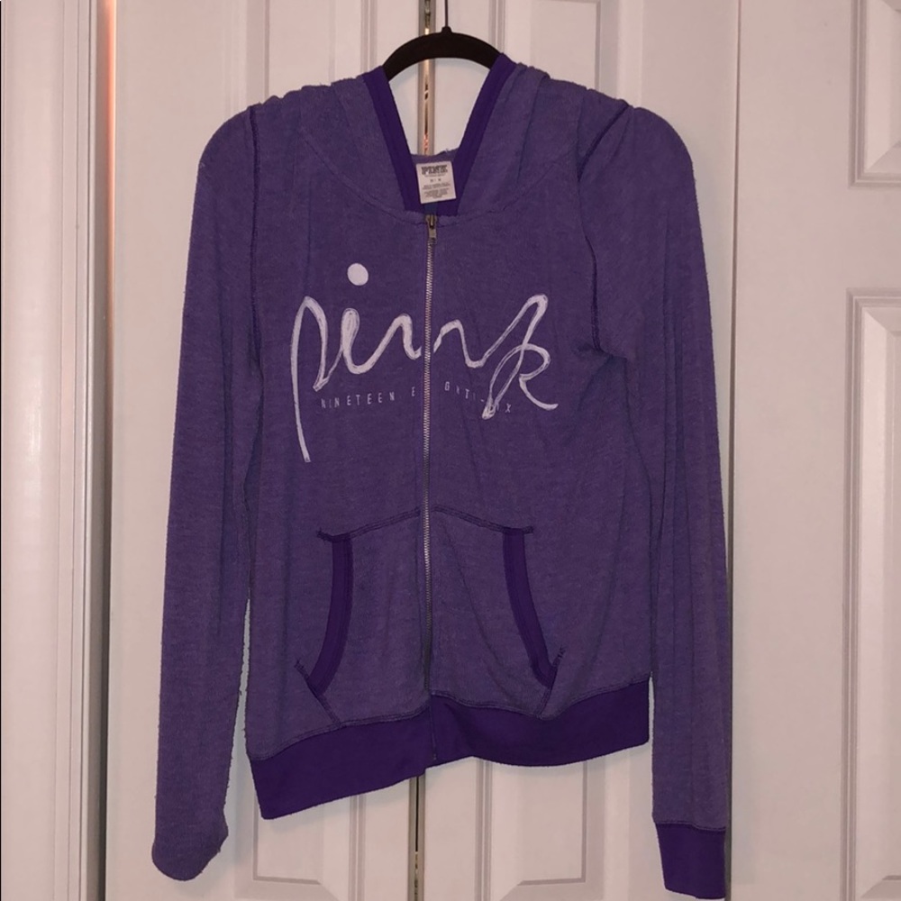 PINK zip up hoodie